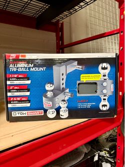 TowSmart Adjustable Tri-Ball Mount with Interchangeable Hitchballs, 5 5/8" Drop, 12,000-lb.