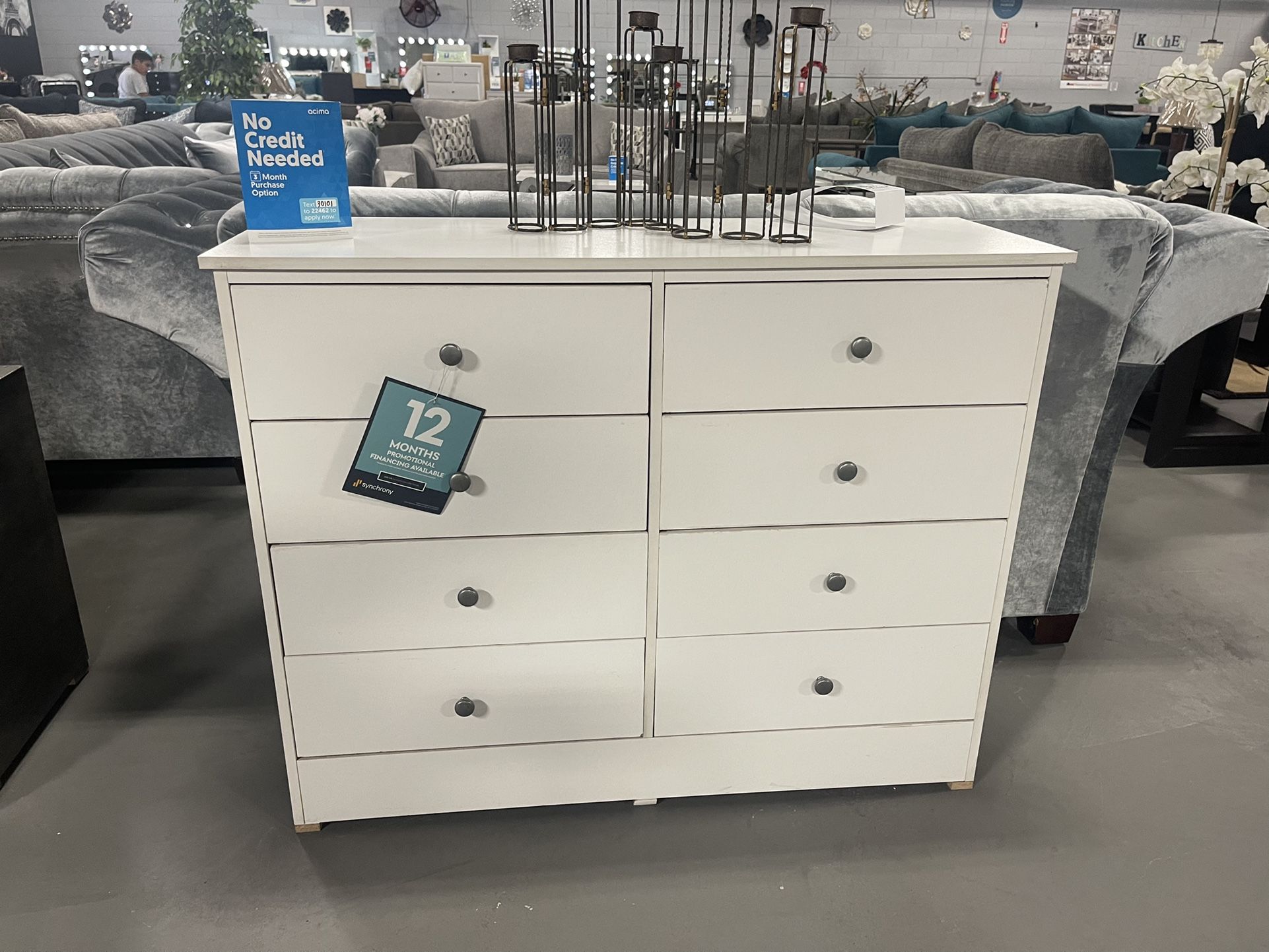 Zipcode Design™ Gianna 8 Drawer 55.12 White 8- Drawer Compressed