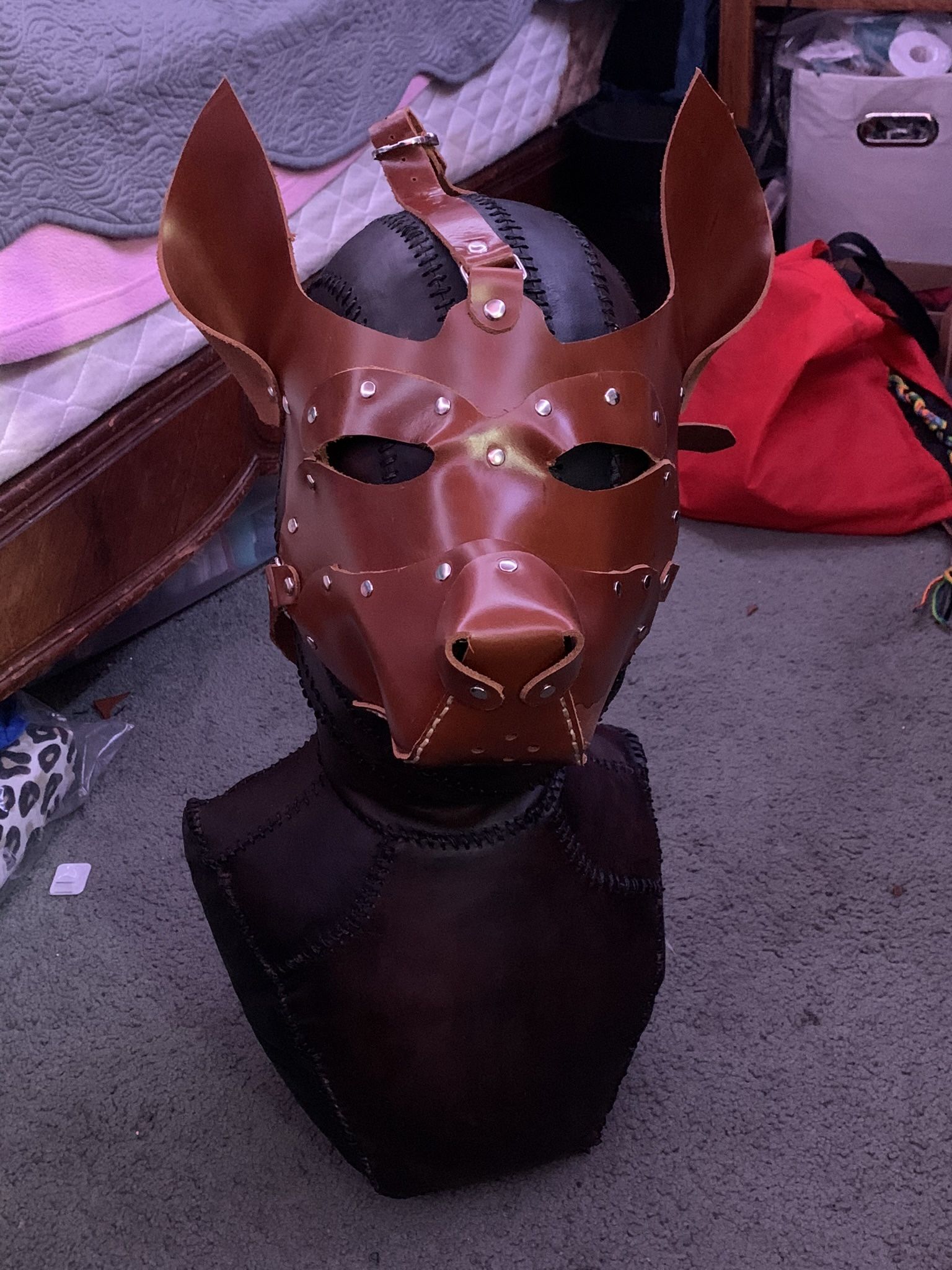Leather Pup Mask