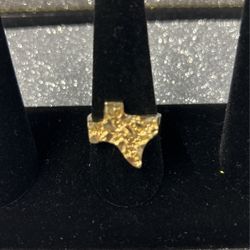 14k Texas Nugget Ring 