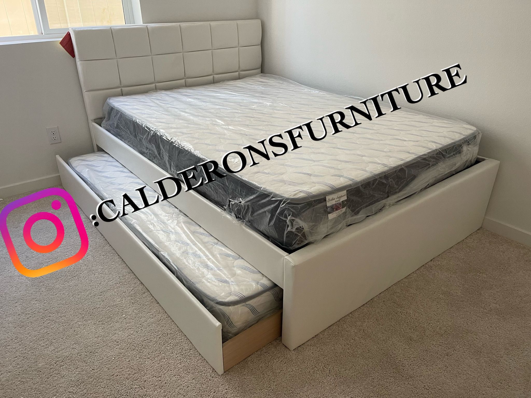Full/twin Trundle Bed With Supreme Mattress Included!
