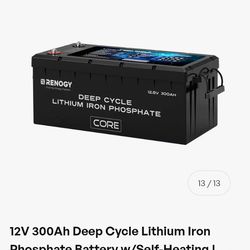 Renogy Core Series Deep Cycle Lithium Iron Phosphate Battery