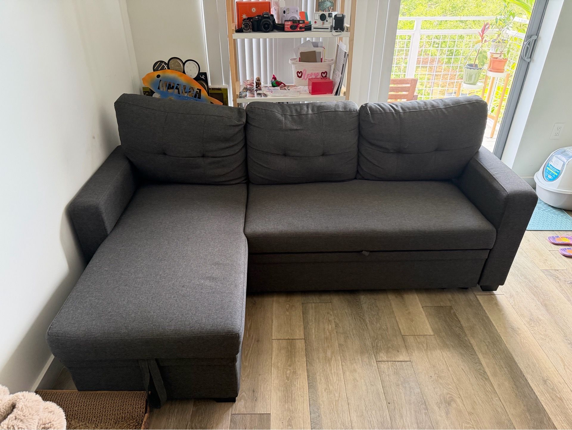 Modular Dark Blue Couch with Storage