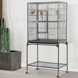 Extra Large Birds Flight Cage With Rolling Stand (Cage and Stand Only)