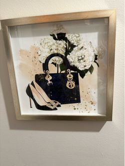 Glass framed wall decor frame