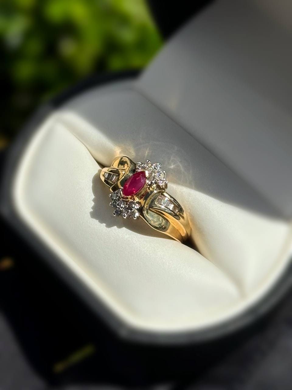 Jewelry 14k solid yellow gold diamonds rose quartz 0.60CTW ring sz 6.75