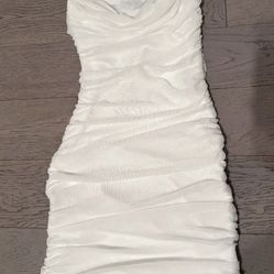 White mini dress