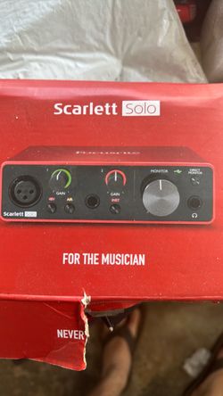 Focusrite Scarlett Solo (3rd Gen) USB Audio Interface