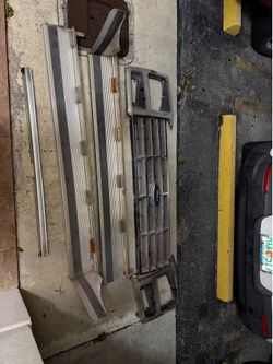 Ford grille and oem running boards  1982 thru 1985