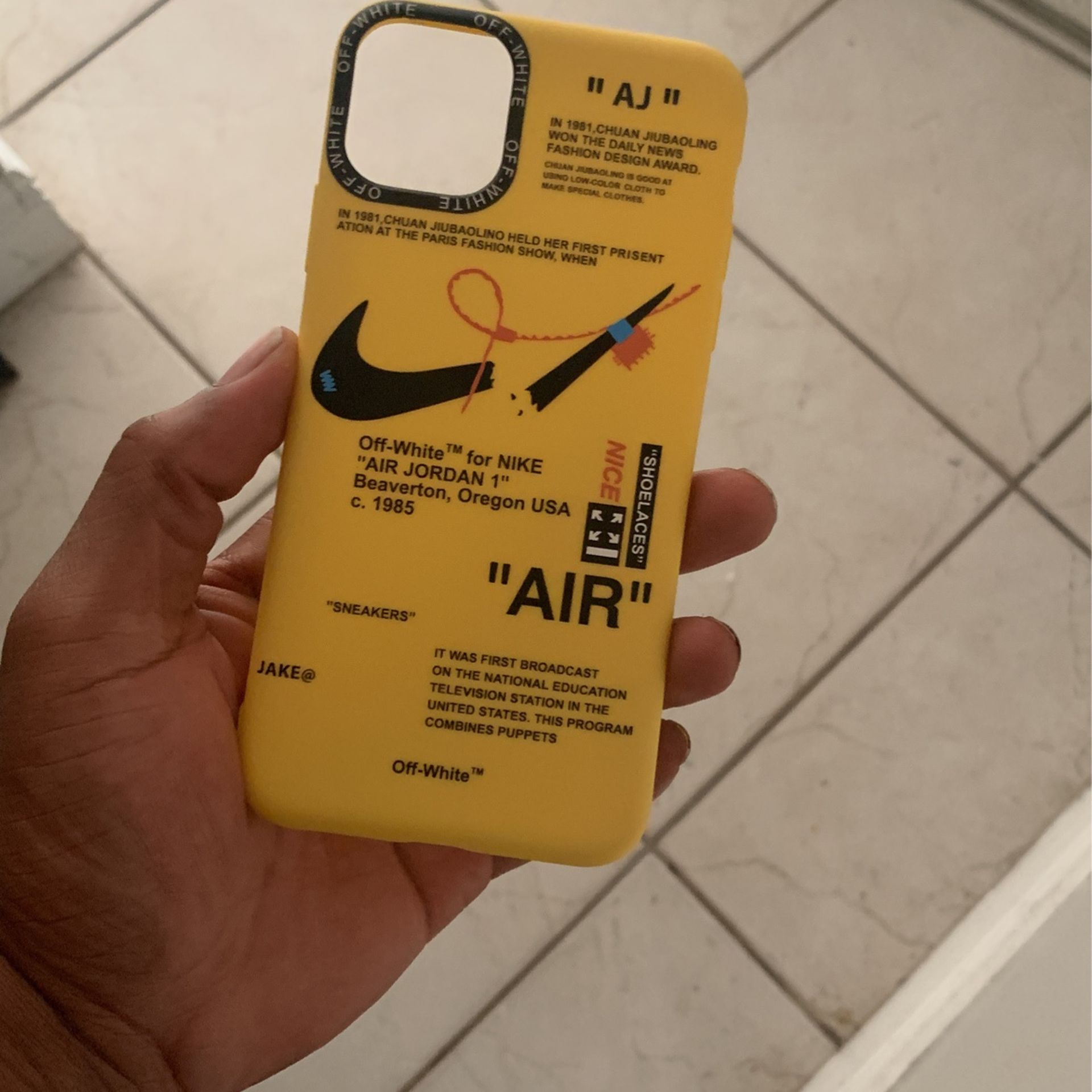 Off-White x Nike IPhone XS Max Phone Case