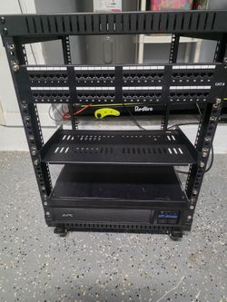 12U Network Rack with APC UPS
