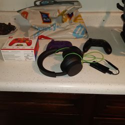 Switch Controllers And Headset 