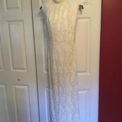 Wedding Dress, Size 6, Sleeveless 