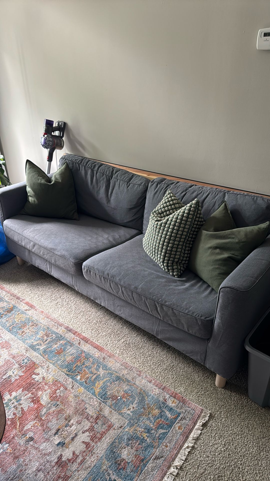 Grey Couch With Pillows