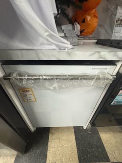 FORNO Built-In Dishwasher White with Stainless Handle