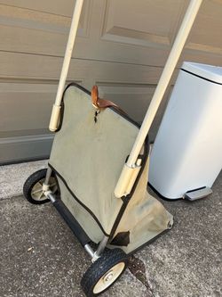 MULE Rolling / Folding yard cart • Lawn Bags / Trash