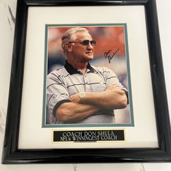 Don Shula Autographed Framed Photo