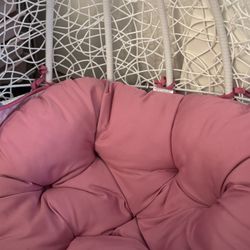 Kids Egg chair Swing Pink And White $55