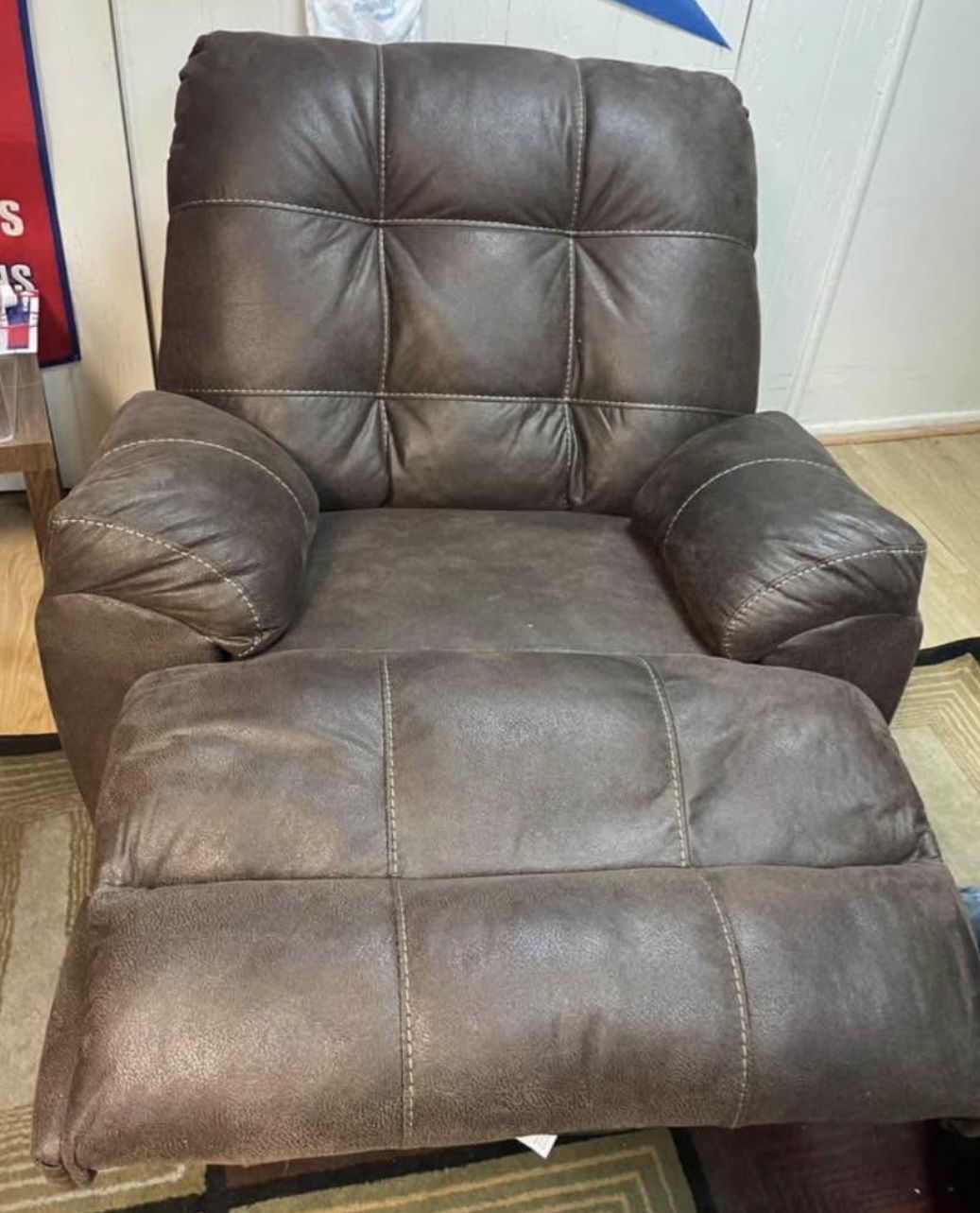 Recliners. Grey Suede