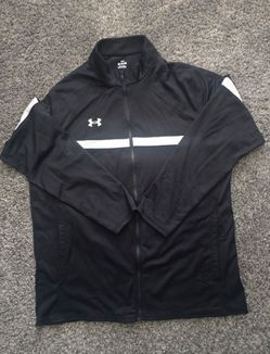 Under Armour Jacket Mens XL Knit Warm-Up Track Full Zip 1376884