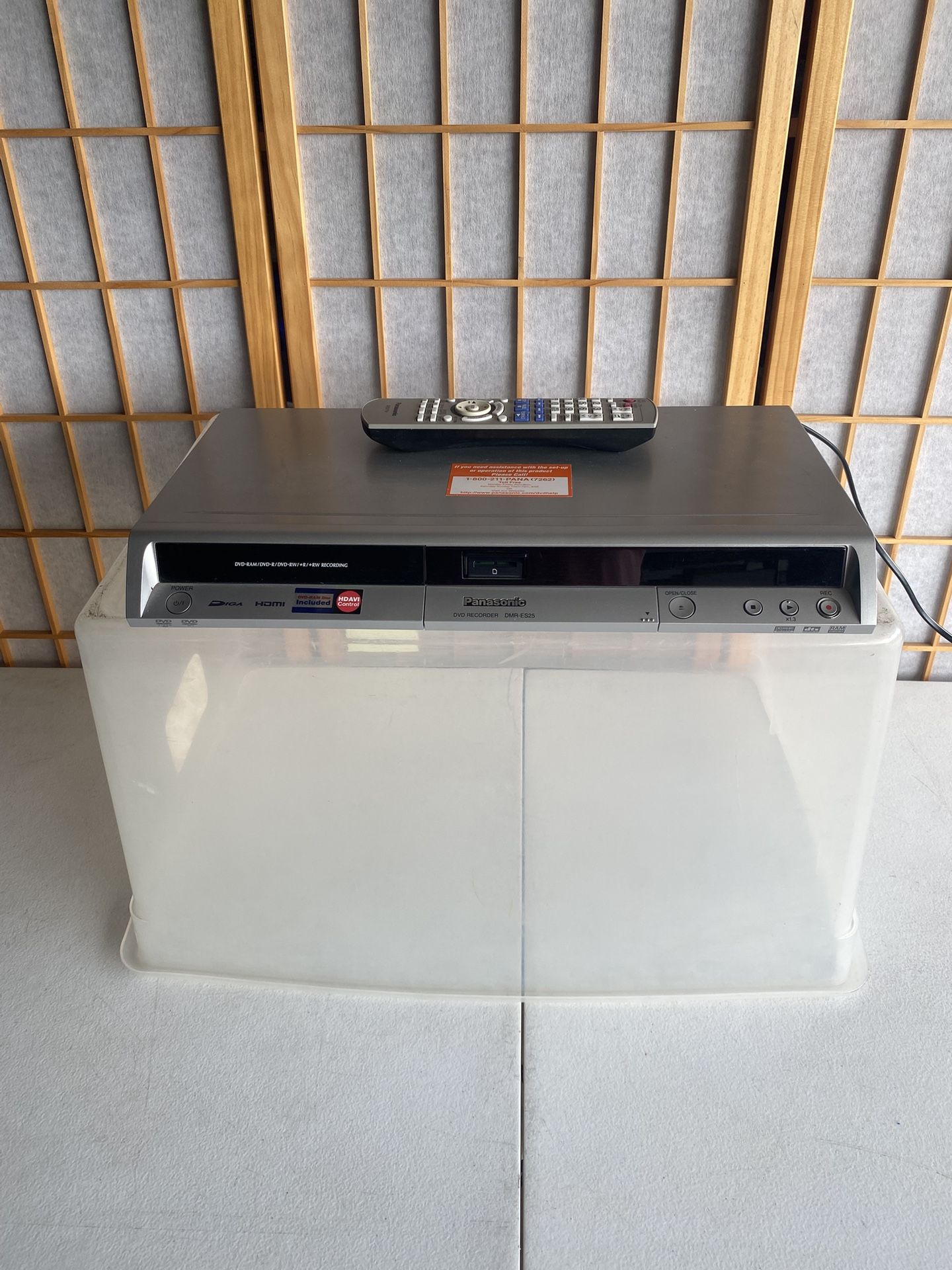 Panasonic DMR-ES25 HDMI Recorder & Player