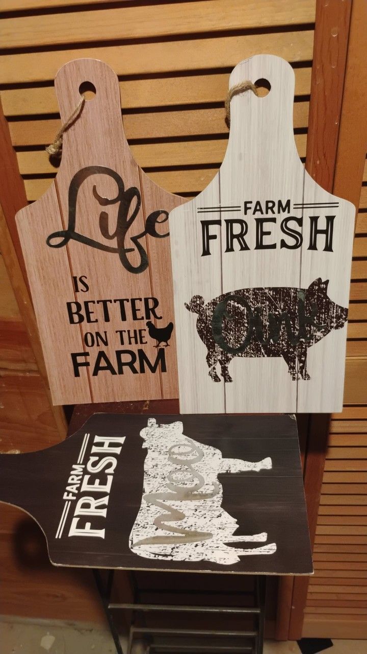 Farm kitchen signs