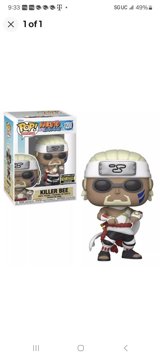 Funko POP! Naruto Anime Killer Bee Pop! 18pcs,All Products : American Fashion Style Bags On Sale