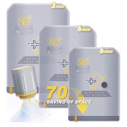 15-Pack Vacuum Bags for Travel with Wireless Rechargeable Pump