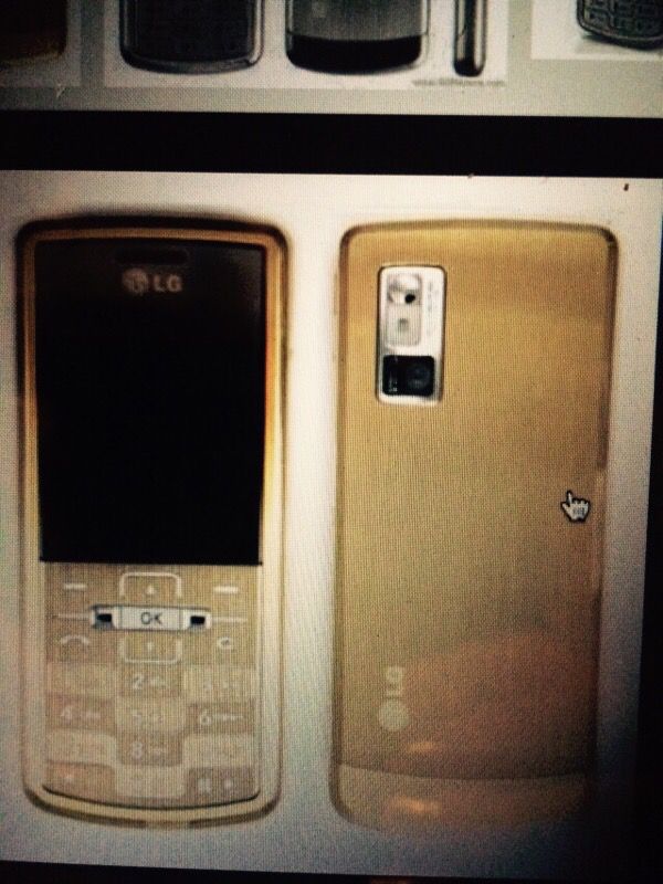 Gold bling...unlocked ultra slim phone. LG KE-770 unlocked. In box.