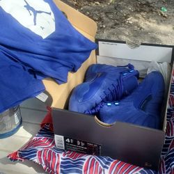Brand New Jordans And Matchin Shirt Kids 4 And A Half