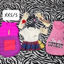 NEW 6pc XXS/XS Dog Lot Prin-sass