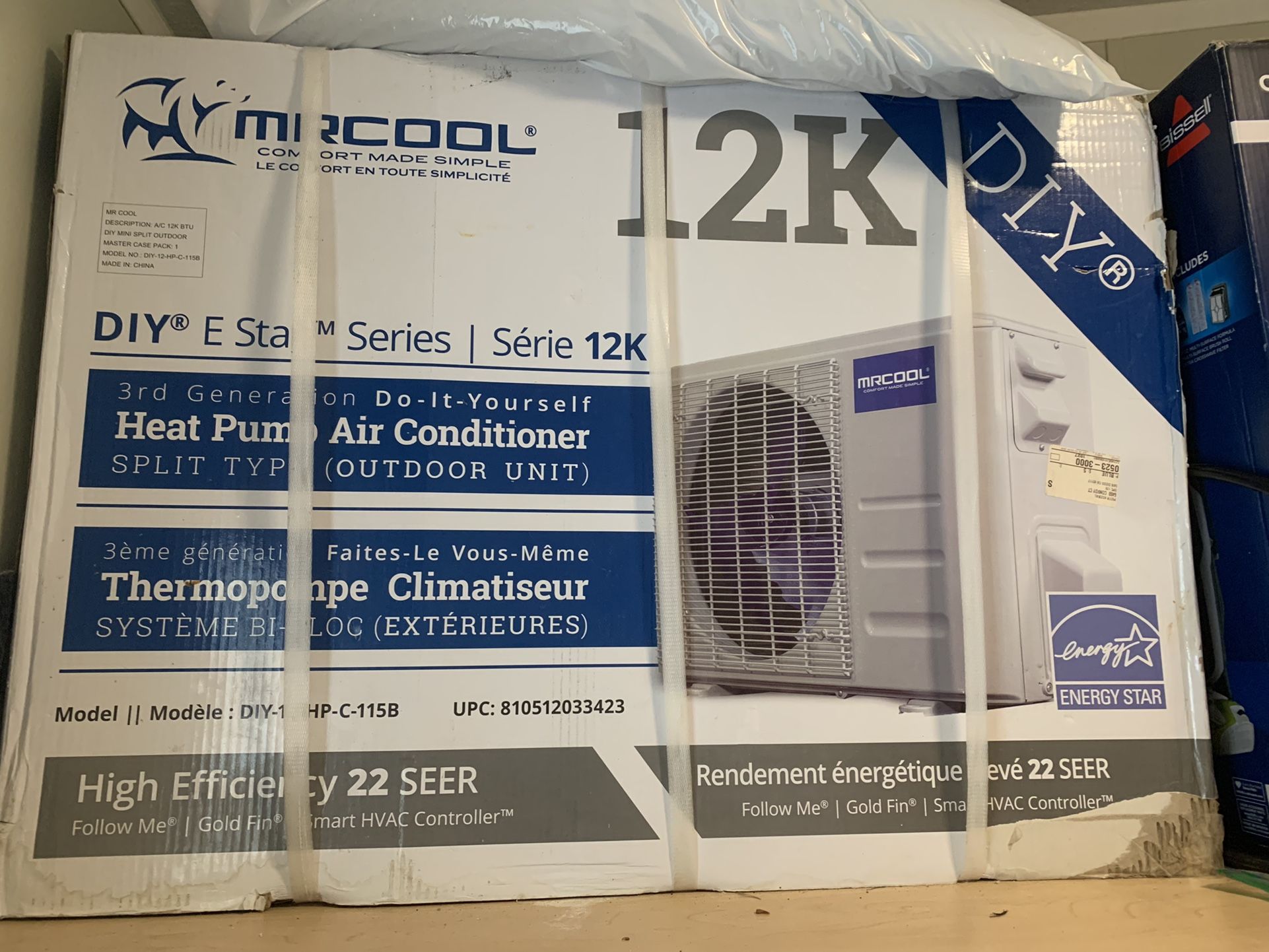 MRCOOL DIY 12K BTU 115V Mini Split Air Conditioner And Heat Pump with Wi-Fi Smart Controller