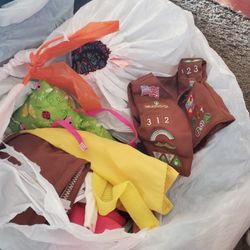 Bag Of Barbies, Barbie Clothes, Doll Clothes, Accessories And Misc Toys.- Free