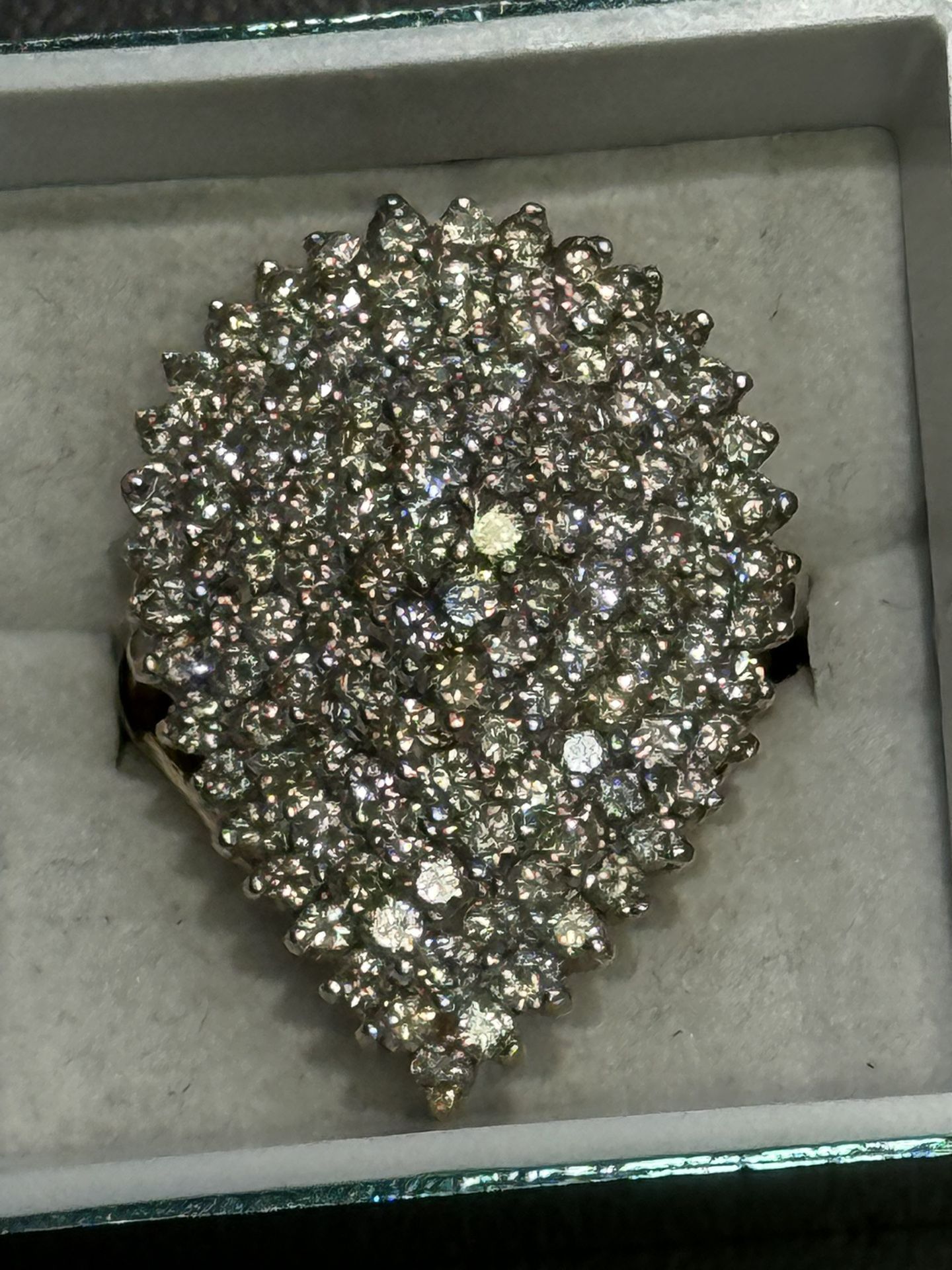 4k Gold Ring With 3.09 Ctw In Diamonds