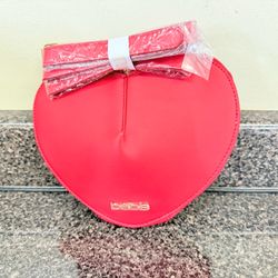 Bebe Red Heart-Shaped Crossbody Bag
