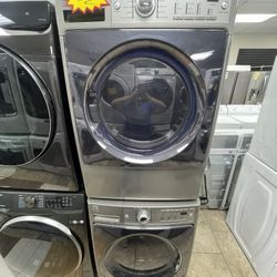 Gray Kenmore Elite Front Loader Washer And Dryer