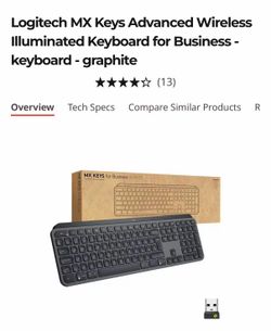 Brand New Sealed 📦 Logitech MX Keys Advanced Wireless Keyboard