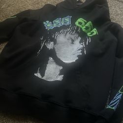 Juice Wrld x Sp5der Black Large Hoodie