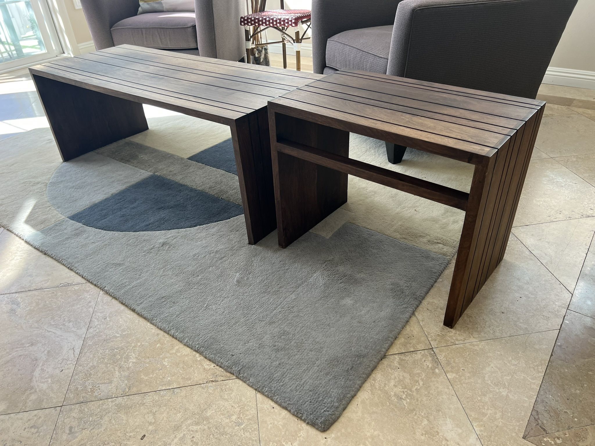 3PC Crate & Barrel Coffee Table W/ End Table!
