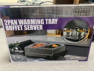 2 Pan Tray buffeet server Brand New!!