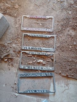 OLD*METAL LICENSES  PLATES