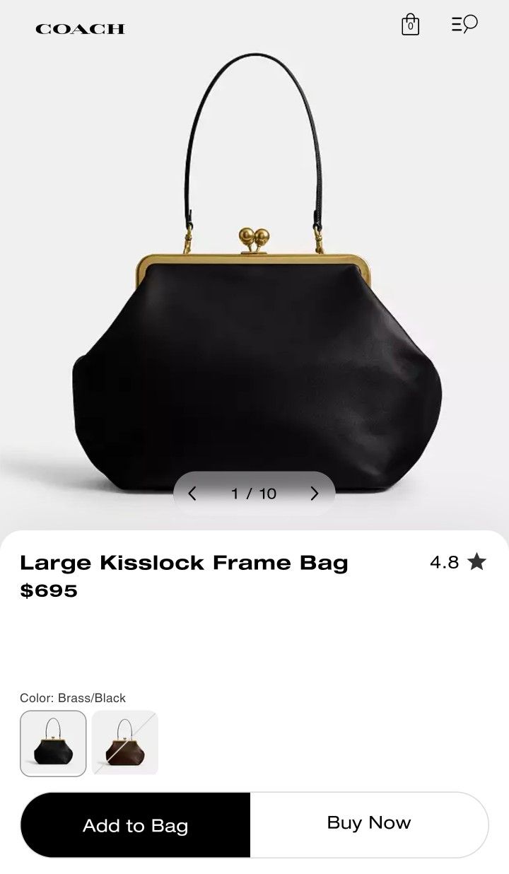 Coach Kisslock Bag