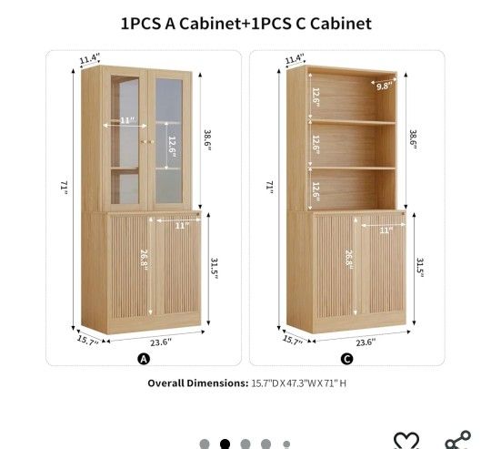 New Bookcase In Box Modern Glass Doors