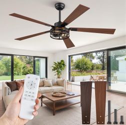 Ceiling Fan with Light and Remote