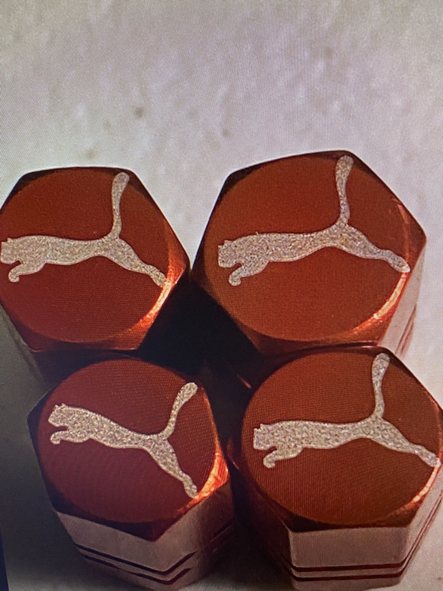Puma tire valve stem caps four pack