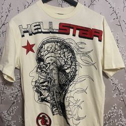 HELLSTAR ヘルスター HUMAN DEVELOPMENT Tシャツ クリーム Hellstar Studios Human Development Cream Tee | Restock AR