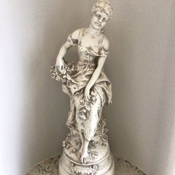 Antique Les Cerises Statue