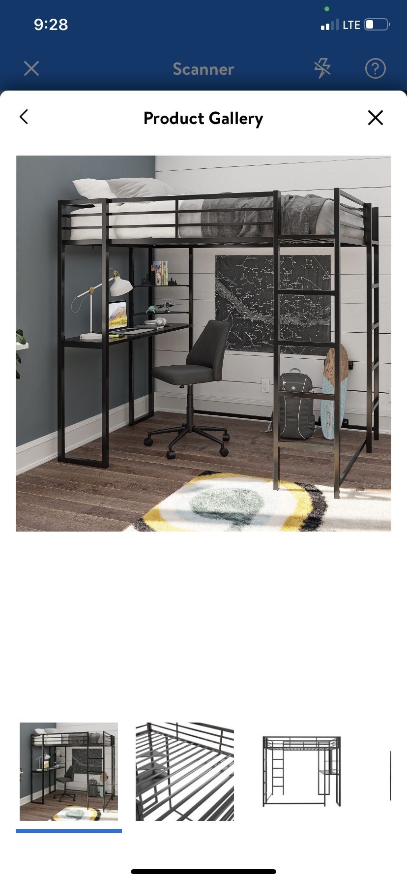 Full Size Bunk Bed With Ladders