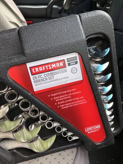 26pc combination wrench set