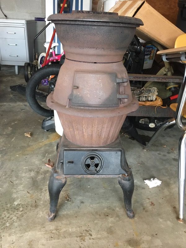 Pot belly wood burning stove - made in west Germany